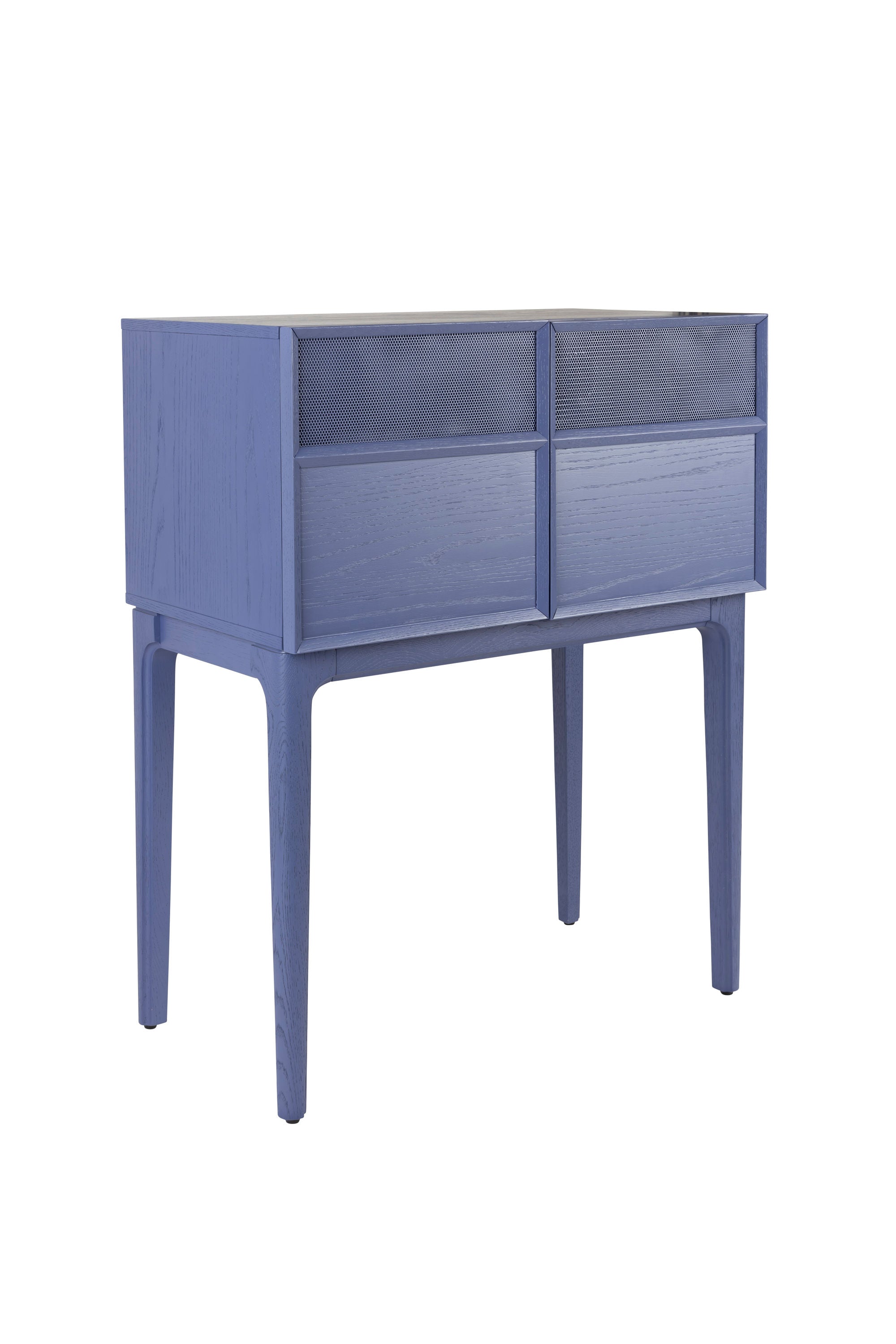 Zuiver June Ocean Purple Oak Wood Cabinet
